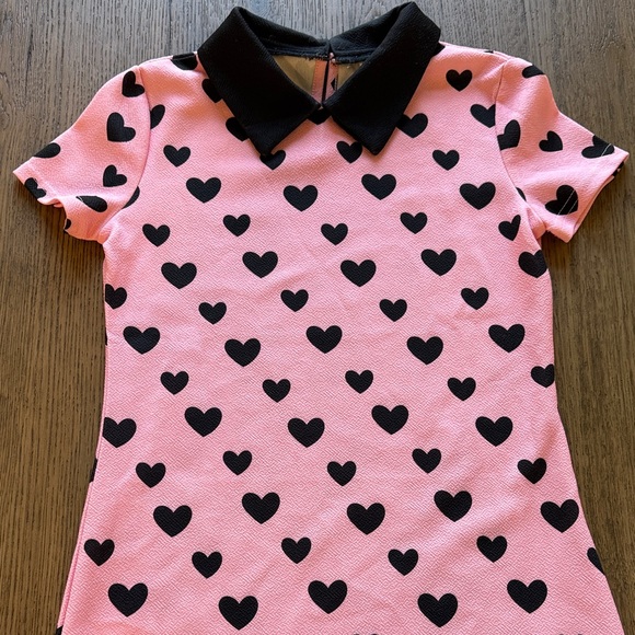 SHEIN Pink and Black Heart Kids Dress - Picture 2 of 5